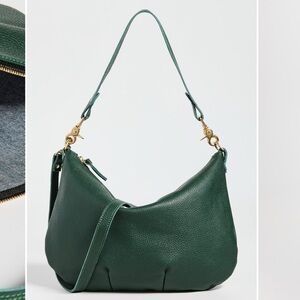 Clare V moyen messenger bag in Deep Sea